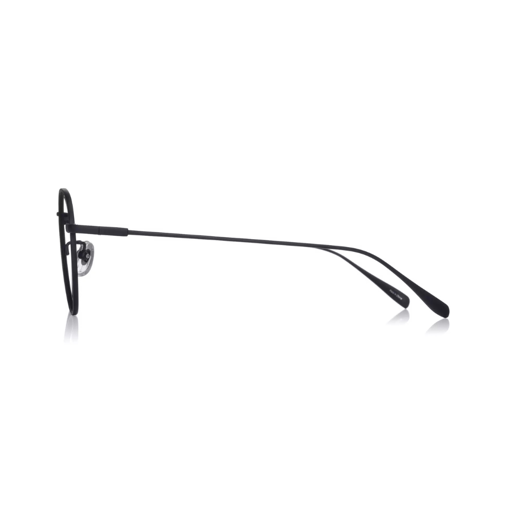 gọng kính metal cao cấp bst black in black